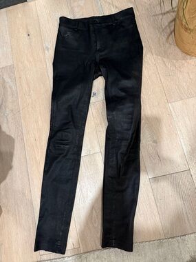 Vince Black Skinny leather pant